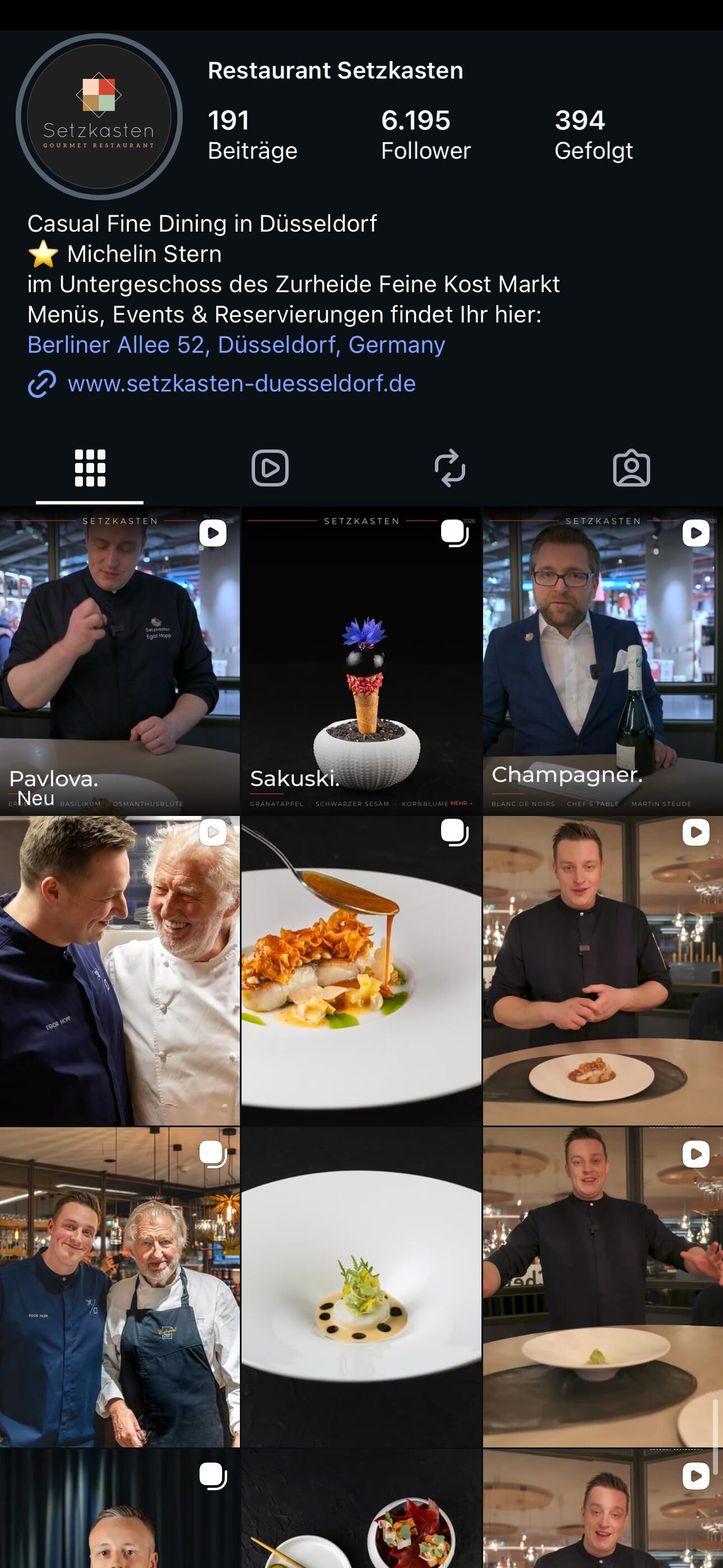 Instagram-Feed Setzkasten